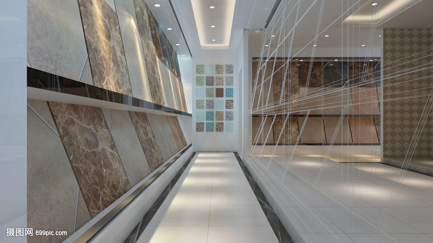 瓷砖墙纸建材专卖店装修效果图 打造装饰材料批发新体验